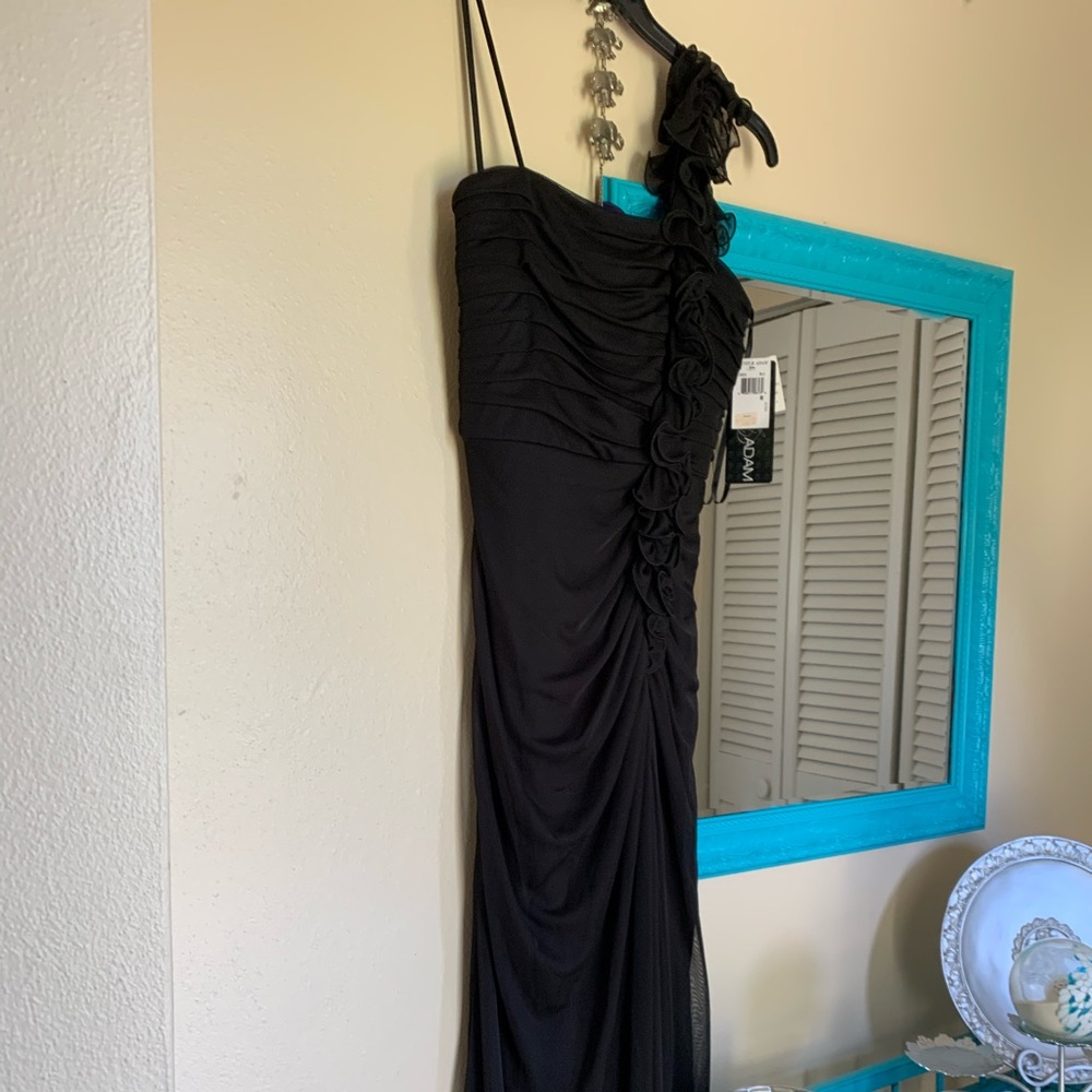 Long black evening dress